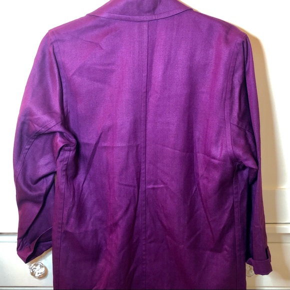 Gorgeous, pure silk, purple blazer - Picture 6 of 8